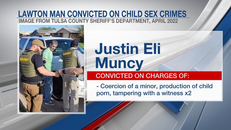 Justin Eli Muncy, de 46 años, fue arrestado en abril del año pasado y se declaró culpable en...